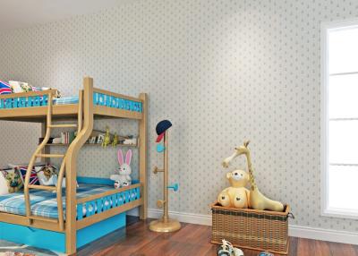 China Fresh Navy Style Non Woven Wallcovering For Boy’s Bedroom With Anchor Printing for sale