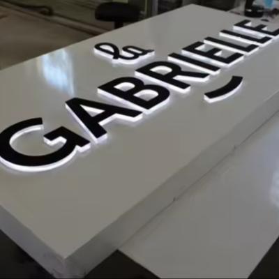 China Acrylic LED Backlit Rishang Light Letter Box Signage for Indoor and Outdoor Promotion for sale
