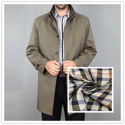Китай Пряжа - покрашенное 100% полиэстер выравнивая квадраты ткани большие для костюмов/ветра - пальто продается