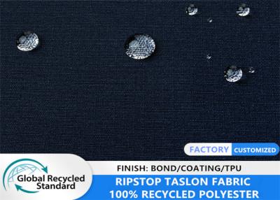 China 100% Recycled Matt Polyester 0.2 Ripstop Taslon Soft shell Cold proof Winter Jacket Fabric for sale