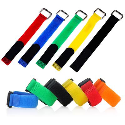 China Reusable Hook And Loop Straps Colored Velcro Cable Ties Sample Available for sale
