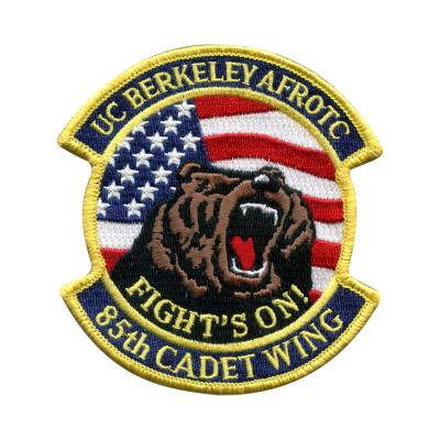 China Self Adhesive Iron On Embroidered Patches Custom Security Uniform Patches for sale