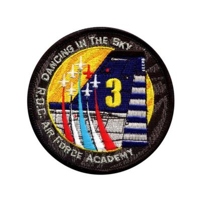 China Air Force Military Embroidered Patches With Sew On Backing for sale