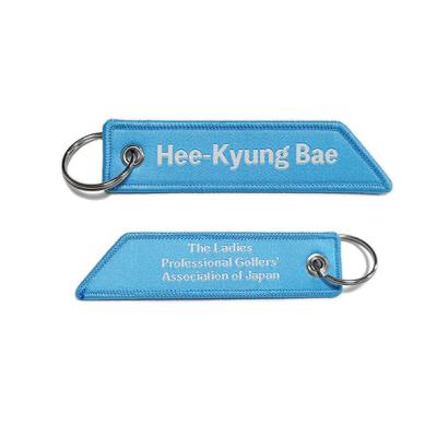 China OEM Woven Key Chain / Personalized Fabric Keychain Sample Available for sale