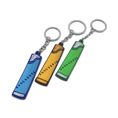 China Soft Three Dimensional PVC Key Chains Customized Cartoon Key Ring for sale