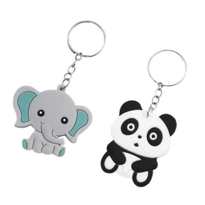 China Unbreakable PVC Key Chains Flexible Portable Custom Logo Rubber Keychains for sale