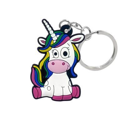 China OEM Customized Cute Cartoon Keychain , Non Toxic PVC Rubber Keychain for sale