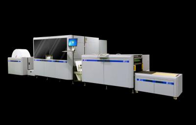 China Impresora de inyección de tinta digital en color CMYK monocromática Máquina de impresión web en venta
