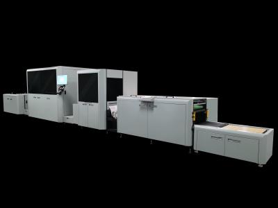 China Hoge snelheid 660 mm brede zwart-wit tweekleurige full colour digitale inkjetprinter voor korte bestellingen Te koop