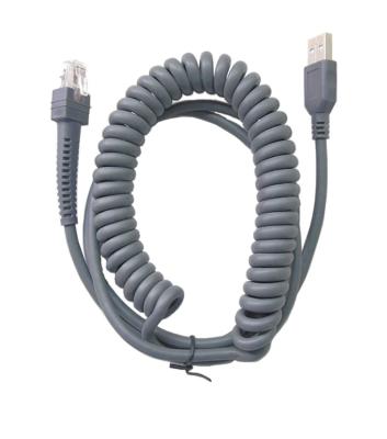 China Spring Coiled Spiral USB Scanner Cable For Ls4278 Ds6707 Ds6708 for sale