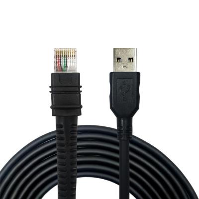 China Shielded USB Coiled Cable Shielded For Zebra Barcode Scanner for sale