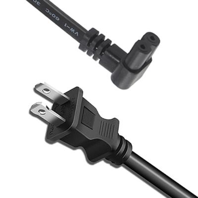 Chine Cordon de câble d'alimentation d'angle de fourche des Etats-Unis 2 NEMA 1-15P au connecteur de la figure 8 d'IEC320 C7 à vendre