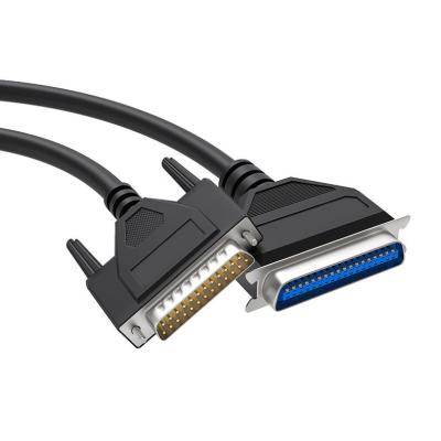 China Parallel Printer RS232 RJ45 Cable Male To Male DB25 To CN36 for sale
