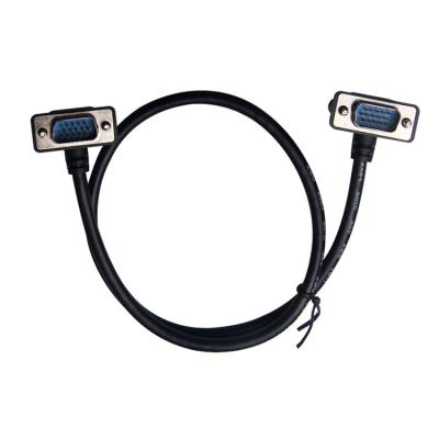 China Industrial Db15 Vga Cable , 90 Degree Vga Rs232 Cable 2 Meter for sale