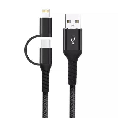 China 5 In 1 Multi Charging USB Cable 3a Nylon Braided Multipurpose 1m 2m for sale