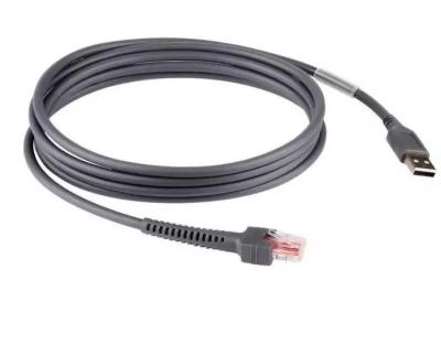 China Grey 2M USB To Rj45 Cable , USB Cord For Scanner LS2208 LS4208 for sale
