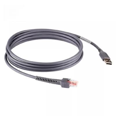 China Barcode USB Scanner Cable , RJ50 Extension Cable 3m 5m Length for sale