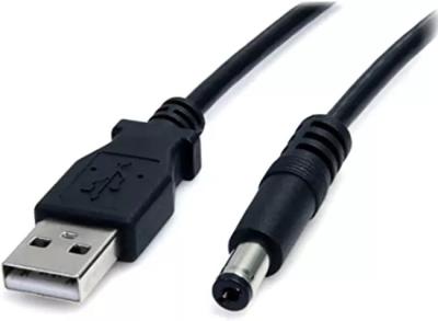 China 5v 12v Black Custom USB Cables Dc Charging 5.5×2.1mm 4.8×1.7mm for sale