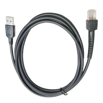 China Straight USB Barcode Scanner Cables 2m For Zebra Symbol LS2208 DS2208 DS3408 for sale
