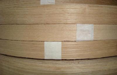 China Chapa natural de los muebles de las bandas de borde, hojas de chapa de la ceniza en venta