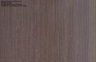 China Brown Real Oak Engineered Wood Veneers For Cabinets Sliced Cut for sale
