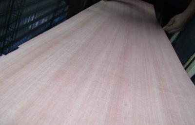 China Red Quarter Cut Okoume Veneer Without Figured Quarter And Crown for sale