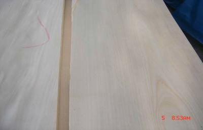 China 0.5 mm Crown Cut White Birch Veneer With Light Yellow Grain for sale