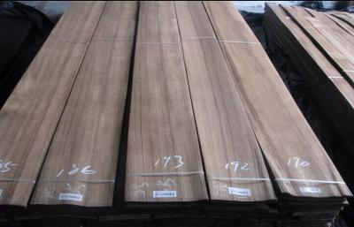 China Sliced Cut Veneer Sheet Natural Burma Teak Quarter Cut Grade AA For Plywood for sale