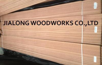 China Sapele Wood Quarter Cut Veneer Sheet Natural Pink For Plywood for sale
