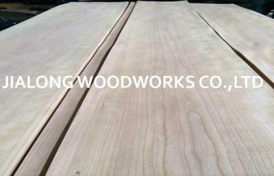 China Crown Cut Sliced American Cherry Wood Veneer Sheet For Interior ecoration for sale