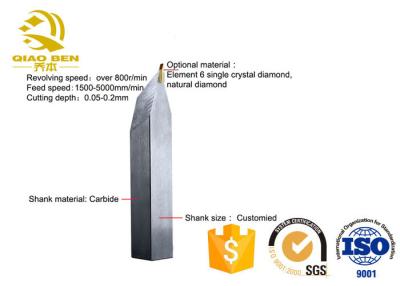 China Final del mango de maniobra RA0.1 del ángulo de las herramientas de corte del torno del diamante del monocristal R en venta