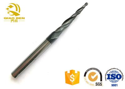China Tungsten 2 Flute Tapered Milling Cutters  High Accuracy Wood Cutting End Mills for sale