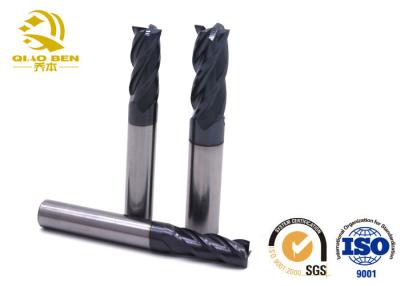 China Square Mould Solid Carbide End Mill HRC65 4 Flutes With TiAlN F - Nano Coating for sale