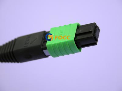 China cables redondos estándar de la bota SM 3.0m m de la fibra de la cinta del conector de 12F MPO en venta