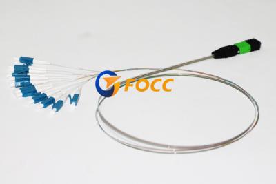 China El cable multi MPO del desbloqueo de la fibra de los colores MTP/MPO terminó la fibra desnuda de 12 LC en venta