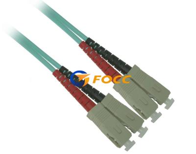 China OM3 Multimode SC SC Duplex 10GB Optical Fibre Cables 10 Meter for sale