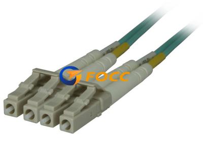 China cable LC de la red de la fibra óptica 10GB 50 125UM al LC longitud de 2 metros en venta