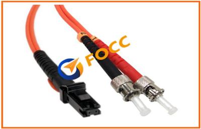 China ST To MTRJ Duplex Fiber Optic Patch Cables 2.0mm, 62.5/125μm OM1 With PVC Jacket for sale