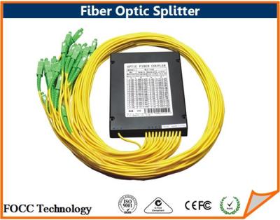 China PLC Fiber Optic Splitter Dual Window Singlemode Passive Optical Splitter Loss for sale