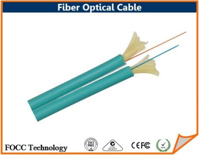 China Teal Zipcord Indoor Fiber Optical Cable for sale