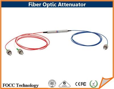 China Inline Fixed Value Fiber Optic Attenuator Single Mode With ST FC SC LC Connector for sale