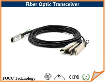 China Bidirectional 40GbE Fiber Optic Transceiver AWG30 of QSFP+ Cable Assemblies for sale