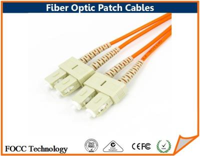 China Duplex SC to SC Multimode Fiber Optic Patch Cable Terminated Types For Network for sale