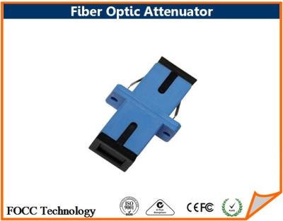 China High Power 10db Fiber Optic Attenuator SC UPC Plastic Body For Network for sale