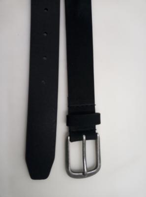 Chine Pleine couleur de noir de ceinture en cuir de grain de Nubuck ou largeur adaptée aux besoins du client de 30 millimètres à vendre