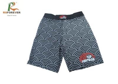 China Colorful Sublimated Printed Board Shorts Custom Microfiber Fabric Wave Stripe for sale