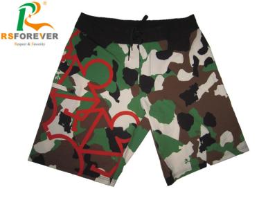 China Camo Mens Hawaiian Board Shorts , 4 Way Stretch Boardshorts With Zipper Pocket for sale