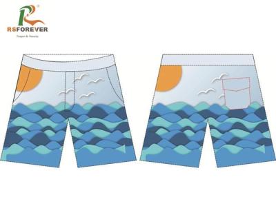 China Quick Dry Water Repellent Boardshorts Surf , Polyester Mens Beach Shorts for sale