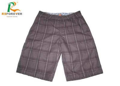 China Fabric Recycled Printed Brown Swim Shorts For Men Surfing Customzied Size for sale