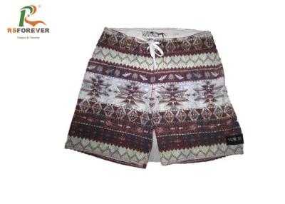 China Boho Style Boys Board Shorts Men Swimwear With Back Pocket Spandex Material for sale